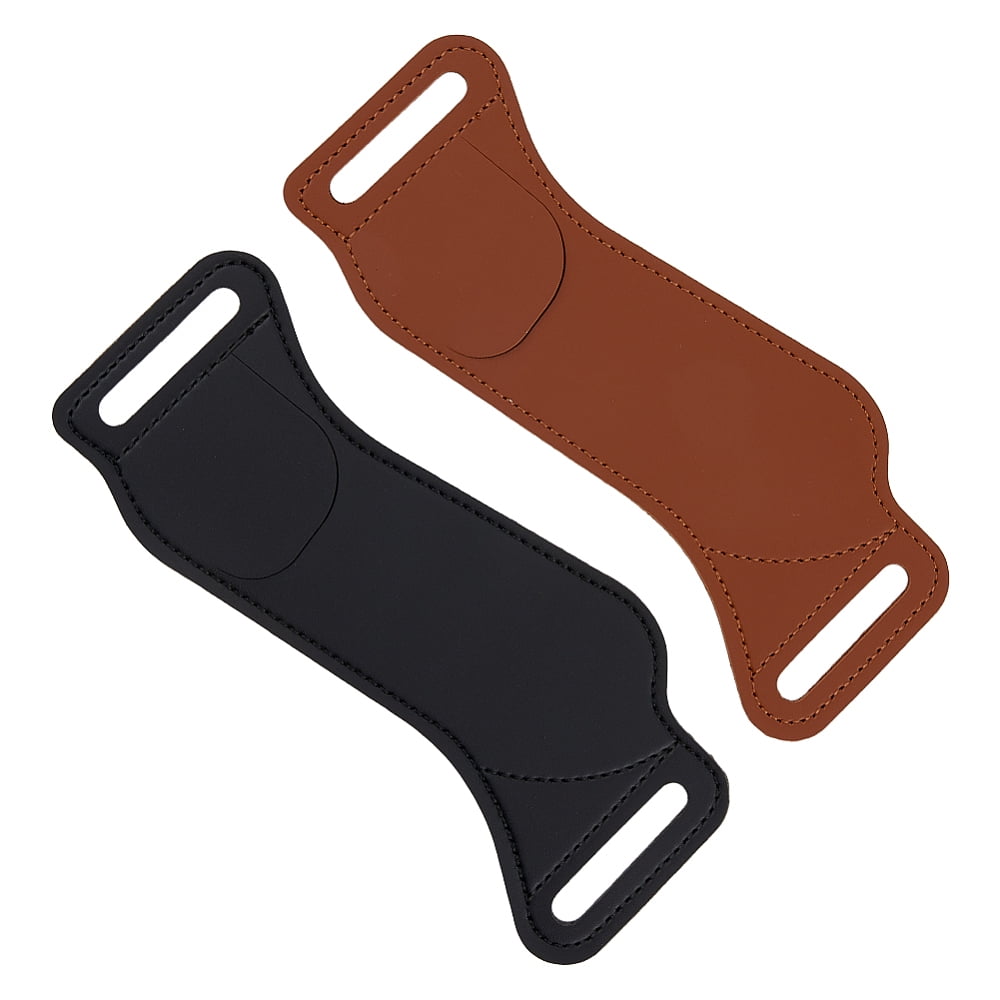 2Pcs 2 Colors Imitation Leather Folding Knife Protective Case Knife Sheaths Mixed Color 7.1×17.2×0.35cm 1pc/color DIY