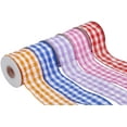 thumbnail image 5 of Joycrosso 2-1/2 Inch Bubbled Check Ribbon, 10 Yards Rose and White Wired Edge Ribbon for Gift Wrapping, Crafts, Wreaths, Garlands, Weddings and Christmas, 5 of 6