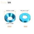 thumbnail image 2 of Unique Bargains Lot de 30 Rondelles à Encastrer M4 en Alliage d'Aluminium Anodisé pour Finition, Bleu Ciel, 2 of 4