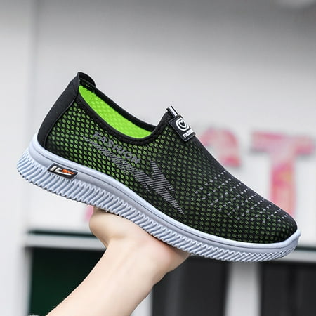 

NAYUKA Fashion Men Running Shoes Lightweight Casual Sneakers Men Loafers Breathable Slip on Summer Men Sport Shoes Zapatillas Hombre Father‘s Day Gift