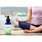 Good State Ionic Zinc Liquid Drops, Non-GMO, Supports Immune Health, 1.6 Fl Oz