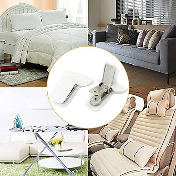 Fiudx Pinza de Espuma para Colchas, Gran Poder de Fijación, Diseño Antideslizante, Multiusos, Organizador de Ropa de Cama y Manteles, Esencial para El Hogar, Juego de 12 Piezas