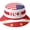C, variant on American Flag Bucket Hat Stars and Stripes Printed Sun Hat Foldable Wide Brim Fishing Hat for Outdoor Activities