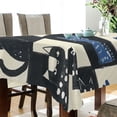 thumbnail image 4 of Yayeee Tablecloths for Rectangular Tables 54 x 72 inch Party Table Cover, Black and Blue Cat, 4 of 6