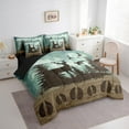 thumbnail image 3 of Erosebridal Rustic Farmhouse Bed in a Bag Twin size, Jungle Deer Print Bedding Twin Size, Countryside Reversible Bed Set, Breathable Room Decor, 7-Piece, 3 of 6
