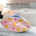 thumbnail image 4 of Yayeee Pillowcase Queen Size Set of 2 Satin Wrinkle Resistant Pillow Case, Gradient Pink Stars, 4 of 7