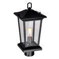 thumbnail image 2 of CWI Lighting Leawood 1 Light Black Outdoor Lantern Head, 2 of 4