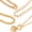 Gold, variant on When We Fall In Love 4 Piece Chain Fashion Necklace Set