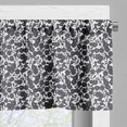 thumbnail image 5 of Ambesonne Black White Valance & Curtain, Gardening Flowers, 55"x45", Dark Navy Blue White, 5 of 6