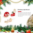 thumbnail image 4 of Broches de Navidad Bewildely 12X muñeco de nieve Animal decoración para fiestas, 4 of 6