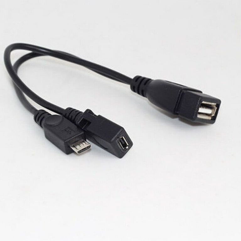Cable 12cm Micro USB a USB A Hembra OTG - Adaptadores USB (USB 2.0)