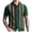 Green, variant on WREESH Men's Summer Button Down Shirts Short Knitted Loose Casual Outdoor Striped Shirts for Men's Stylish Short Sleeve Tops Brown