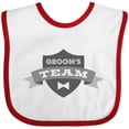 thumbnail image 3 of Inktastic Banner Groom's Team Boys or Girls Baby Bib, 3 of 4