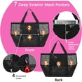 thumbnail image 4 of Mesh Beach Bag, Extra Large Beach Tote with Zipper Pocket Pool Bag for Cruise/Swim/Vacation Essentials, 4 of 10