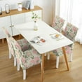 thumbnail image 2 of Vintage Butterfly Bloom Country Dining Chair Covers 4 Pack Washable Polyester Stretch Slipcovers Removable Seat Protector for Artistic Kitchen, 2 of 6