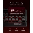 thumbnail image 3 of PIXIU 98 Wireless Mechanical Gaming Keyboard, Cherry MX2A Red Switches, 8000Hz Polling, Tri-Mode Bluetooth/2.4G/USB-C Wired, Hot-Swap Gasket Custom Keyboard with Knob, RGB Backlit, PBT, 3 of 10