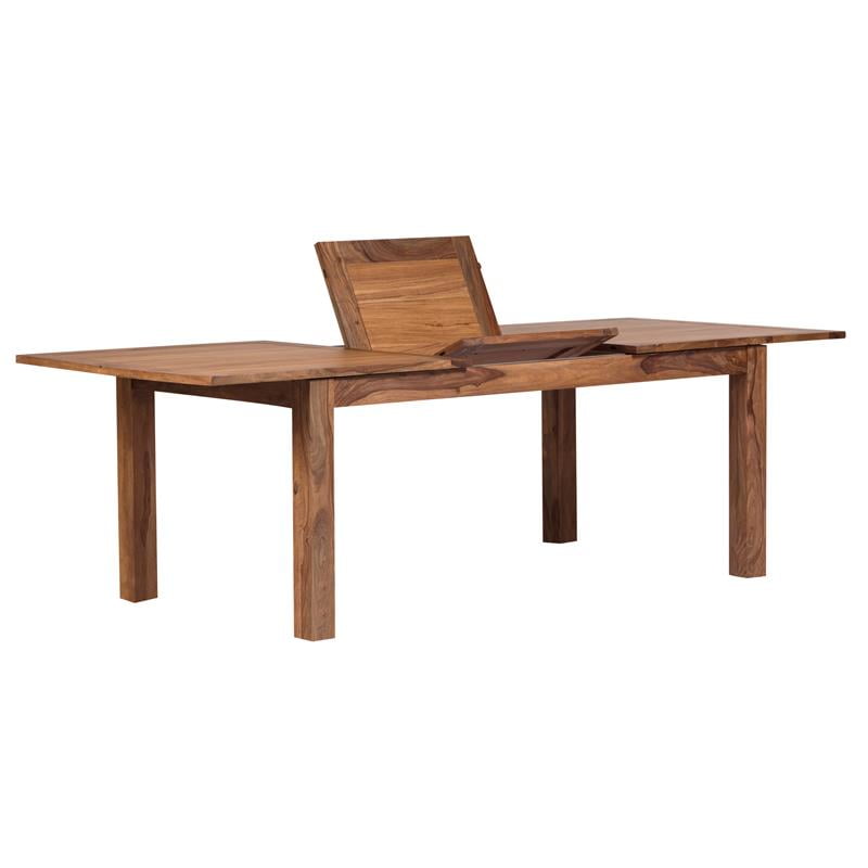 Avalon MidCentury Modern Sheesham Wood 72 Dining Table with Butterfly