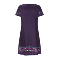 thumbnail image 5 of Aloohaidyvio Dresses Plus Size,Womens Fashion Comfortable Casual Ethnic Short Sleeve Round Neck Print Dress, 5 of 6