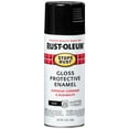 thumbnail image 3 of Black, Rust-Oleum Stops Rust Gloss Protective Enamel Spray Paint, 12 oz, 6 Pack, 3 of 15