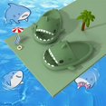 thumbnail image 4 of Sandalias Rosyclo Tiburón Cloud Lindas Chanclas Verde Oscuro Talla 10-10.5, 4 of 5
