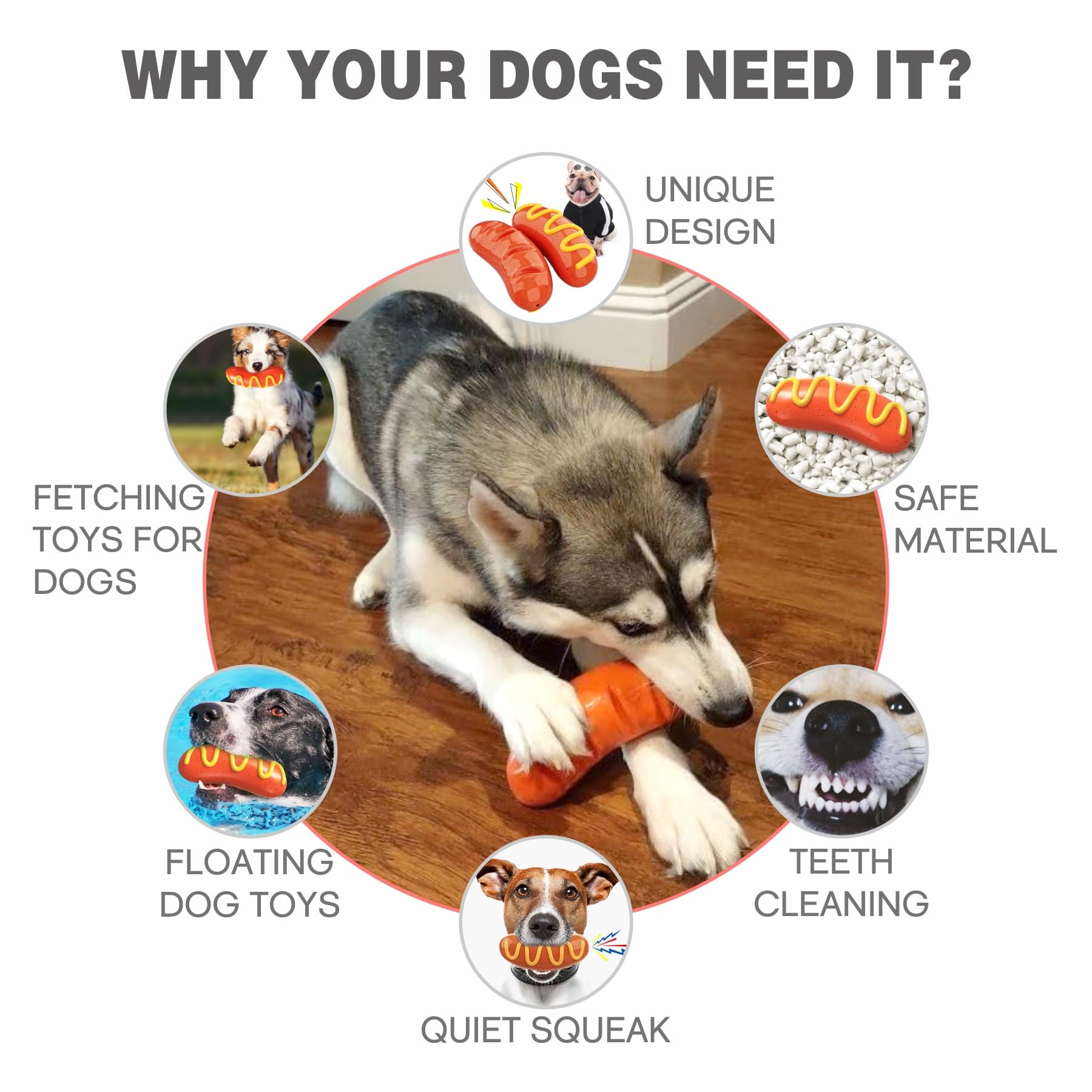 Dog Chew Toys for Aggressive-Chewers - Indestructible Dog Toy for Aggressive Chewer,Tough Chew Toys for Dogs (Rubber red Shoe)