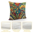 thumbnail image 4 of PHYHOO Abstract Throw Pillow Covers , Green Blue Yellow Pillow Covers, Boho Botanical Geometric Abstract Cushion Covers, Ethnic Bright-Coloured Floral Decorative Square Pillow Cases, 4 of 5