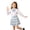 Z34 Light Blue1, variant on Glisme Little Girls Back To School Skirts Plaid Elastic Waist College Style Comfortable Pleated Skirt For Girls Size 6-7 Years