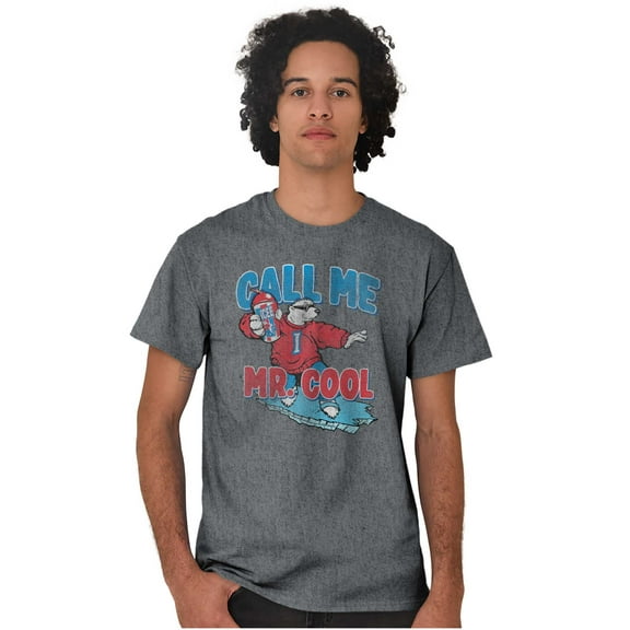 Call Me Mr. Vintage Icee Polar Bear Men's Graphic T Shirt Tees Brisco Brands M