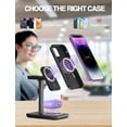 thumbnail image 6 of Miroddi Magnetic Wireless Charging Station Compatible for iPhone, Apple Watch, AirPods, 3-in-1 Wireless Charging Stand with 20W Quick Charger, Gifts for Him Her, White, 6 of 7