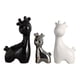 thumbnail image 1 of Juego de 3 figuras familiares de ciervos de cerámica, escultura de estante, decoración de mesa artesanal multiusos para estanterías delicadas, 1 of 9