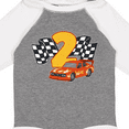 thumbnail image 4 of Inktastic Number Two Race Car Boys or Girls Long Sleeve Baby Bodysuit, 4 of 5