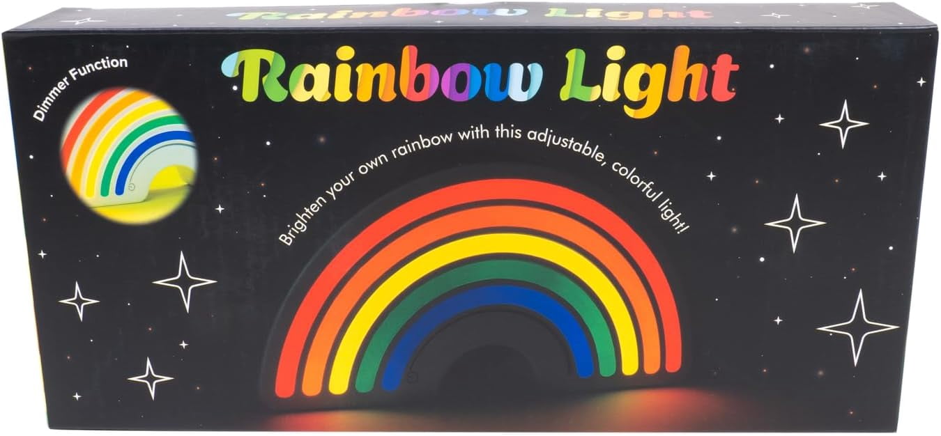 Fizz Creations Dimmable Rainbow LED Night Light. Mood Light. USB with Touch Dimmer.