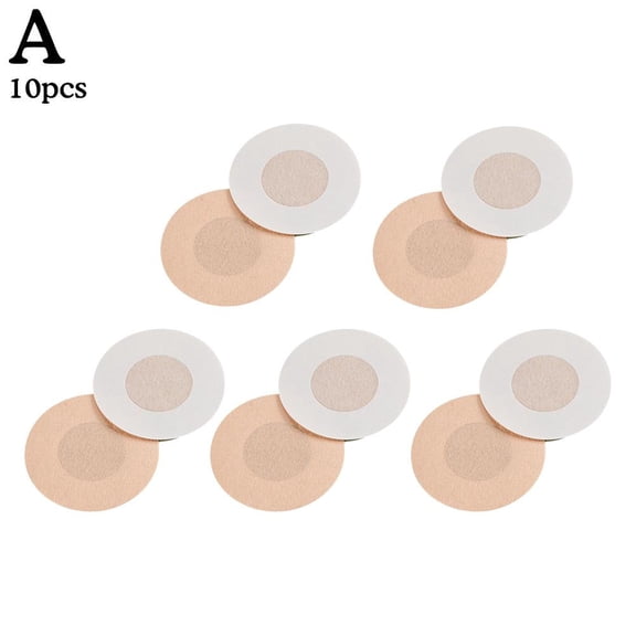 10 Pcs Round Pasties Nipple Covers for Women,Disposable Adhesive No Show Nipple Covers Patches,Breast Petals Chest Pad