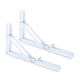 thumbnail image 3 of Soportes de estante plegables Soporte de estante plegable de acero inoxidable de alta resistencia para blanco 10 pulgadas, 3 of 9