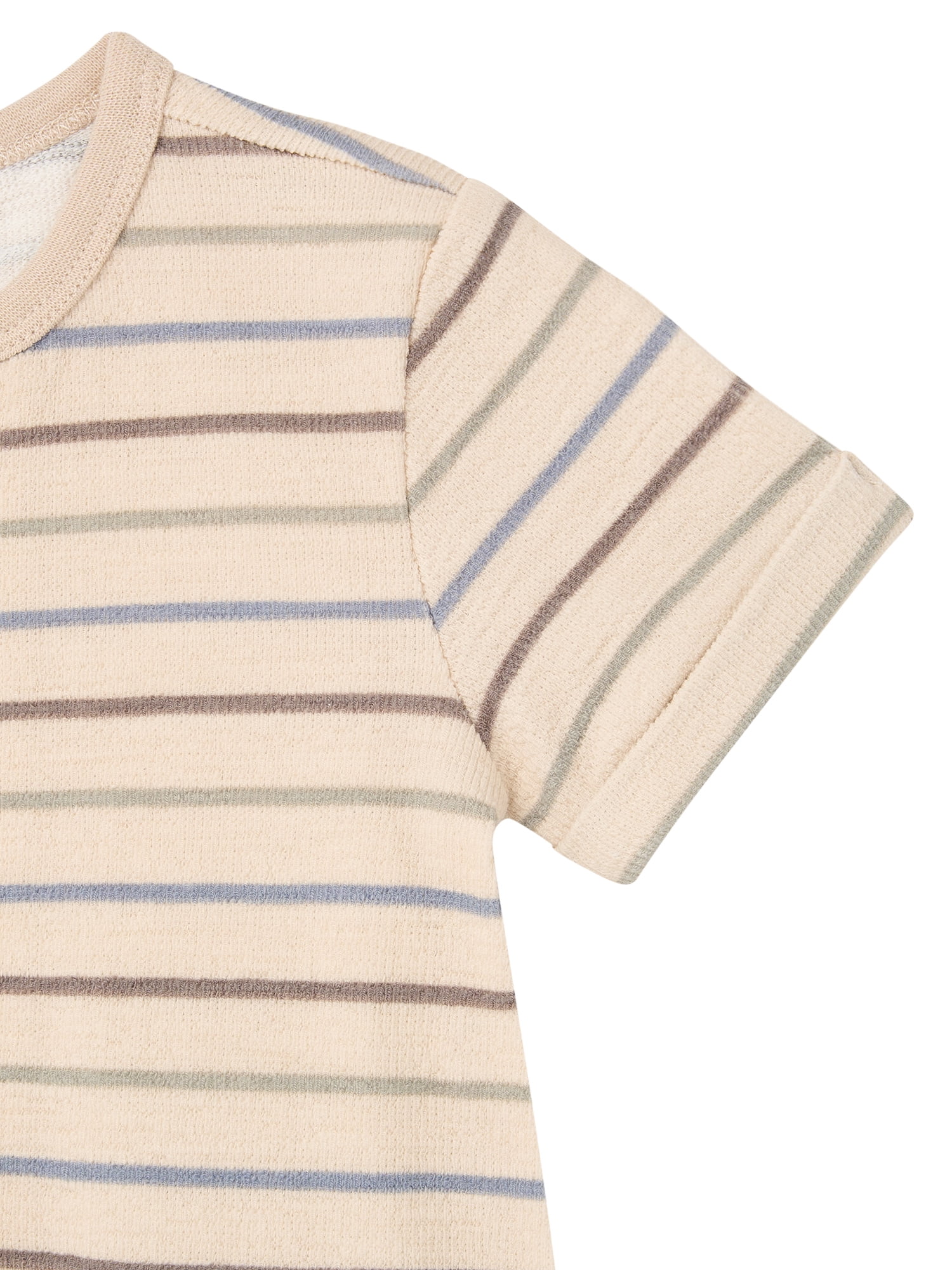 Modern Moments by Gerber Baby Boy Short Sleeve Slouch Romper, Sizes 0/3 Months - 24 Months