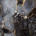 thumbnail image 4 of Gray and Gold Marble Shower Curtain Modern Luxury Abstract Shower Curtains Decorative for Bathroom Bathtubs Waterproof Fabric Shower Curtain with Hooks 72x72 Inches, 4 of 5