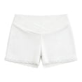 thumbnail image 6 of Crunowin Women's Maternity Shorts, Ice Silk Loose & Breathable Elastic Waist Pajama Shorts White XXXL, 6 of 6
