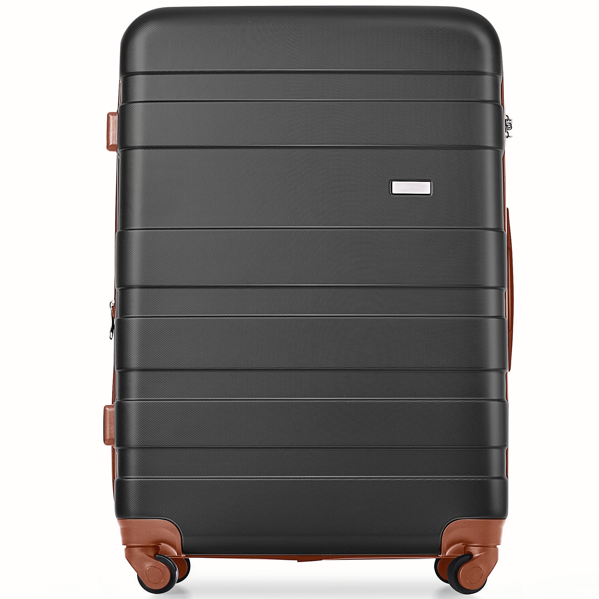 3-Piece ABS Luggage Set with TSA Lock, 20" Carry-On Spinner Suitcase, Lightweight Durable Travel Luggage with Textured Finish for Short Trips