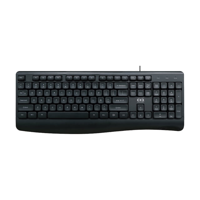 Teclado Alambrico USB Ergonomico CONTROL EXPERT Español Oficina Laptop PC