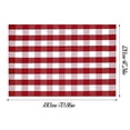 thumbnail image 3 of SIfdSeng My Items Red and White Checkered Rug Layered Rug Suitable for Front Door Entrance Outdoor Decorations Washable., 3 of 6