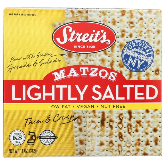 Pack of 12, Streits Lightly Salted Matzos, 11 oz