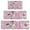 Pioneer Flower Floral-1, variant on Pioneer Flower Floral Print Pattern Kitchen Rugs Sets Of 3,Kitchen Runner Rugs Non Skid Washable,Decorative Kitchen Floor Mats for Kitchen,Sink,Laundry,17"x30" 17"x47" 17"x59"