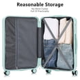 thumbnail image 4 of SONGMY 3 Luggage Sets, ABS Hardshell Durable Lightweight Spinner Wheels with Combination Lock, 4 of 7