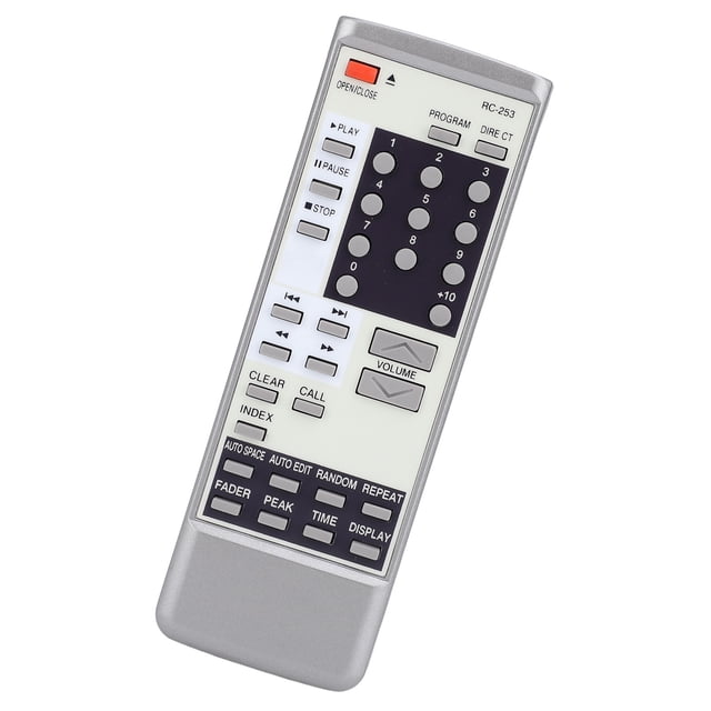 CD Player Remote, Hard Wearing CD Player Remote Control RC 253 for DCD1460 DCD1650 DCD2560 DCD2800