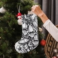 thumbnail image 5 of Lsque Monochrome Botanical Illustration Pattern 18 Inch Christmas Stockings, Festive Holiday Stocking for Christmas Decorations Holiday Decor, 5 of 7