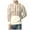 Beige, variant on VSSSJ Men's Mesh See Through Hoodie Loose Casual Drawstring Hooded Long Sleeve Pullover Sweatshirt Tops with Kangaroo Pocket Yellow XL