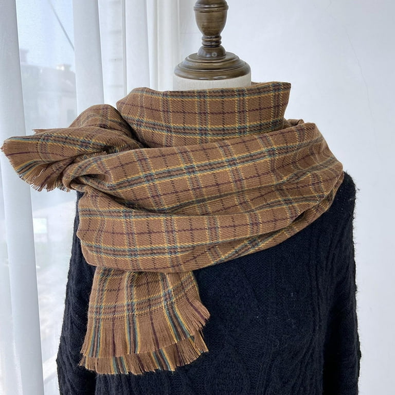 Vintage Christian Dior monogram silk & wool reversible scarf brown & tan