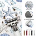 thumbnail image 5 of Round Area Rugs 6Ft, Coastal Nautical Non-Slip Washable Circle Rugs Carpet, Watercolor Beach Shell Starfish Conch Summer Indoor Outdoor Rug Floor Mats Throw Runner for Bedroom Living Room Bathroom, 5 of 8