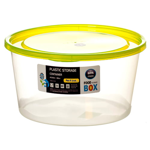 New 332002 Plastic Storage Container Rd 4L 2 Asst Clr ...