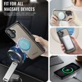 thumbnail image 6 of Decase Premium Magnetic Detachable Wallet Case for iPhone 16 Plus,Shock-Absorbent, Anti-Scratch PU Leather+TPU Bumper Cover, Slim & Rugged, with Credit Card Slots, Fits Mag-Safe Car Mount,Gray, 6 of 9
